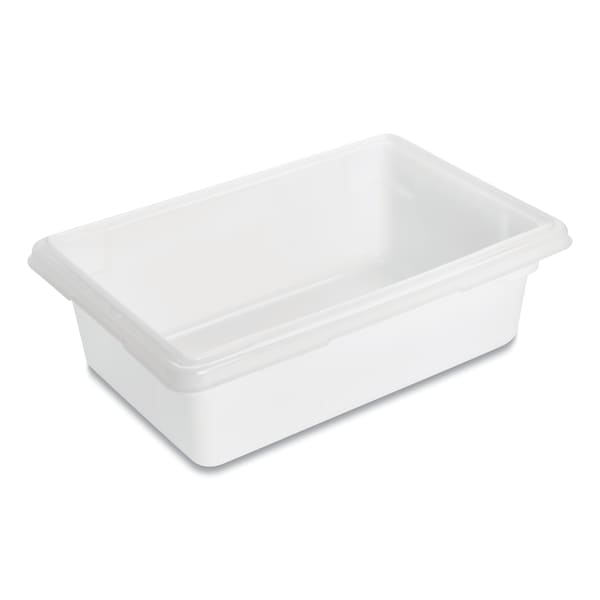 Rubbermaid Commercial Food/Tote Boxes, 3.5gal, 18w x 12d x 6h, White FG350900WHT - main
